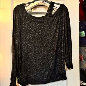 Black EXTREMELY SOFT Off-Shoulder Top